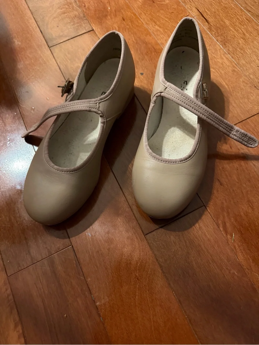 Capezio Girls' Tan Mary Jane Tap Shoes